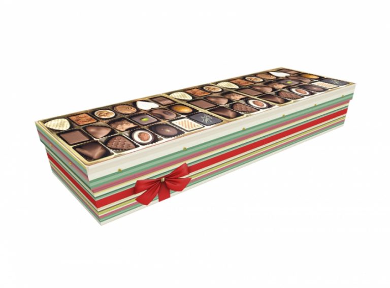 Cardboard Coffin Chocolate Box 1 Sq Casket 3820 Greenfield Coffins